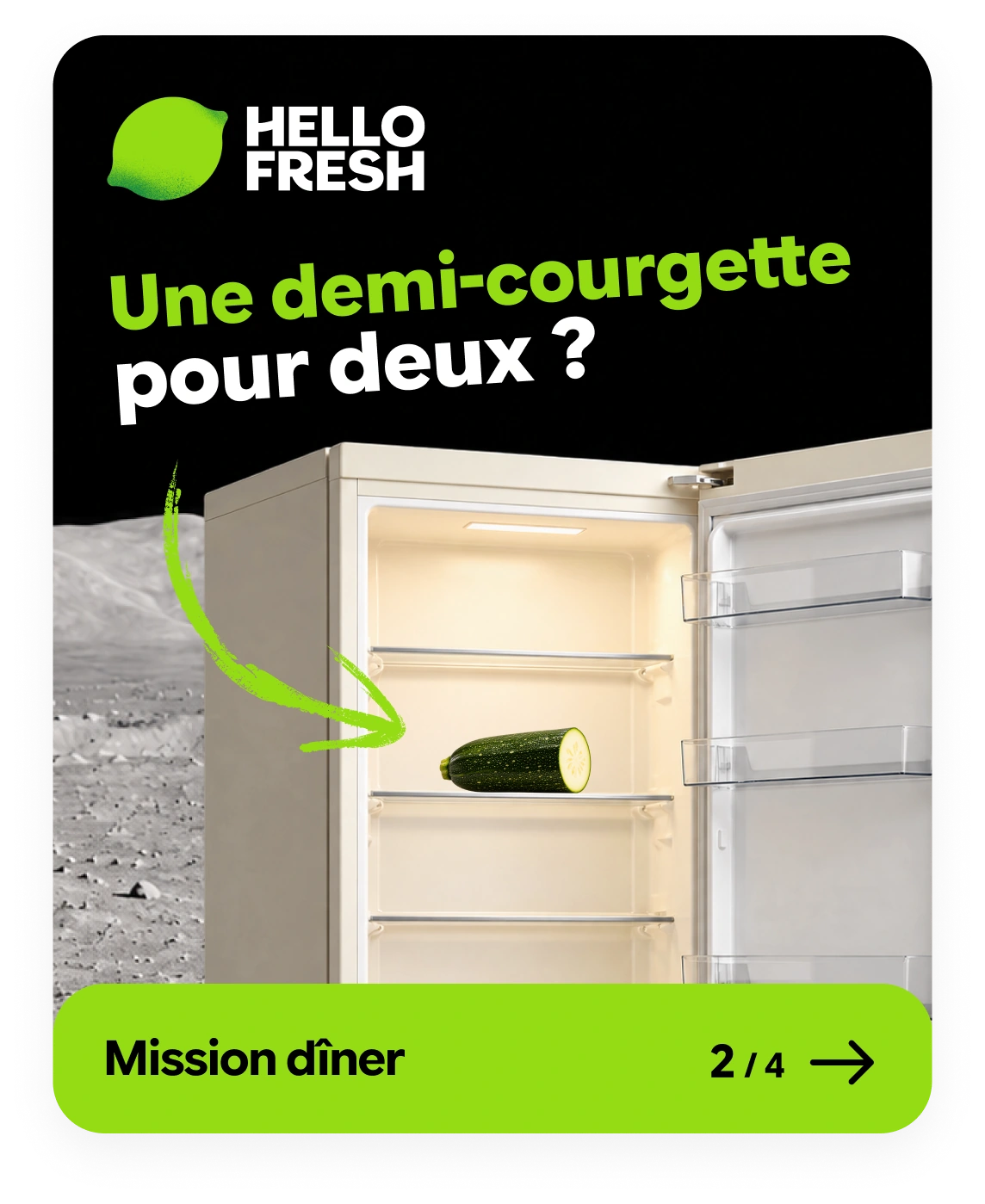 Mission dîner, 2 sur 4 : Une demi-courgette pour deux ?