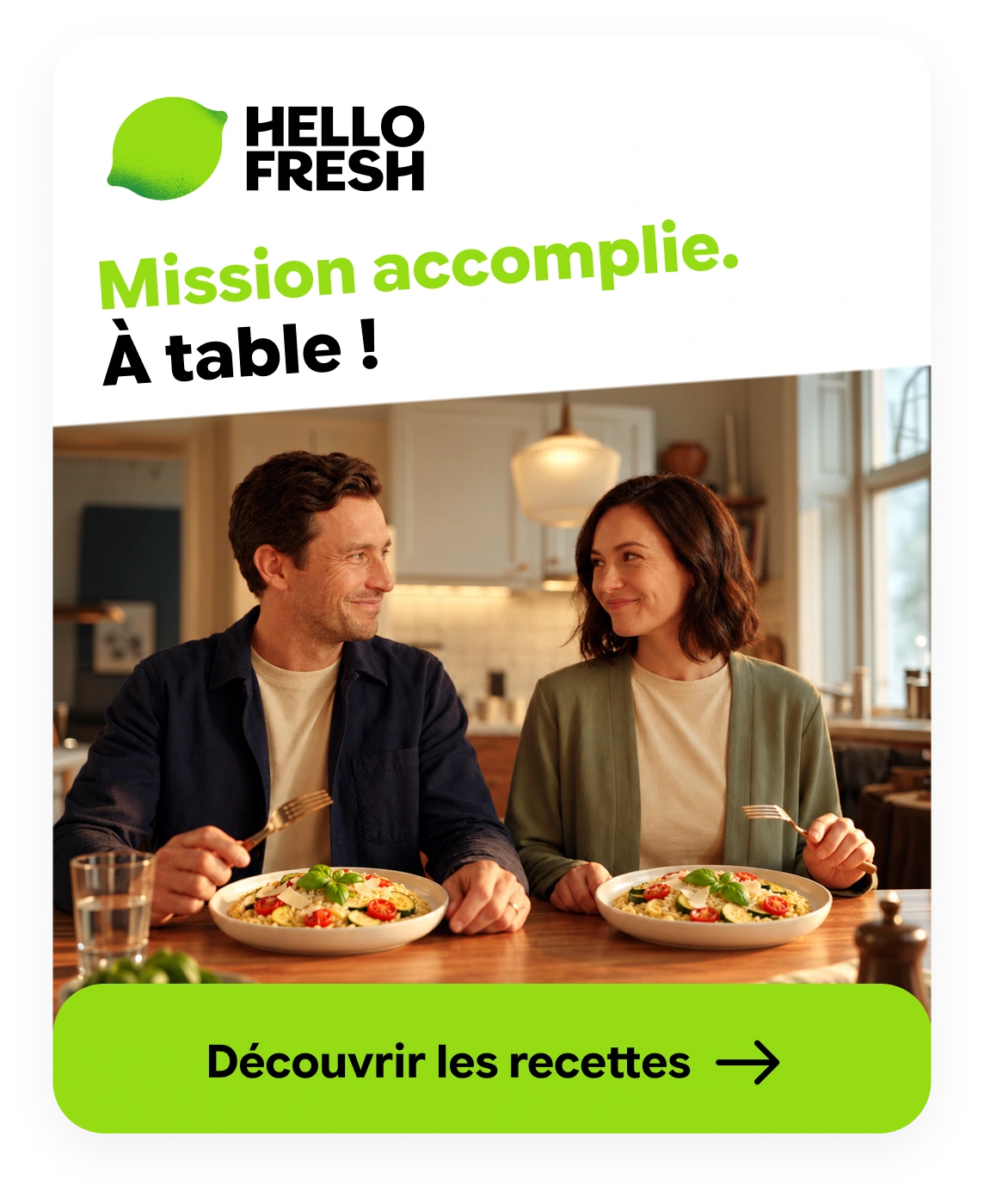 Mission dîner, 4 sur 4 : Mission accomplie. À table !
