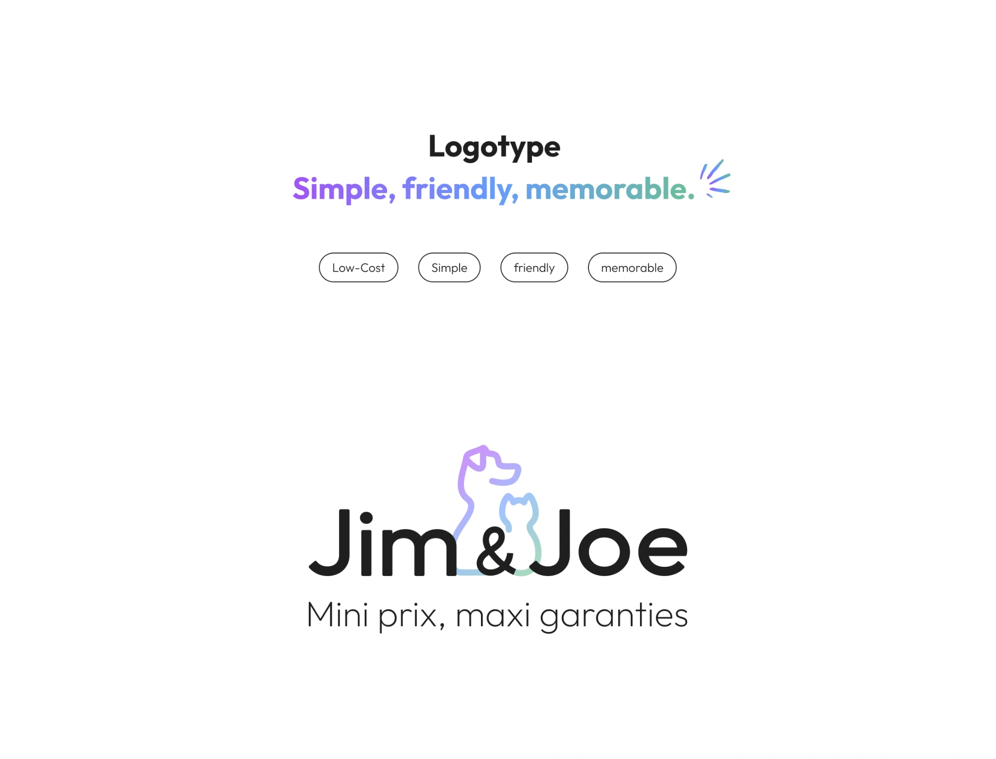 Jim & Joe · LOGOTYPE