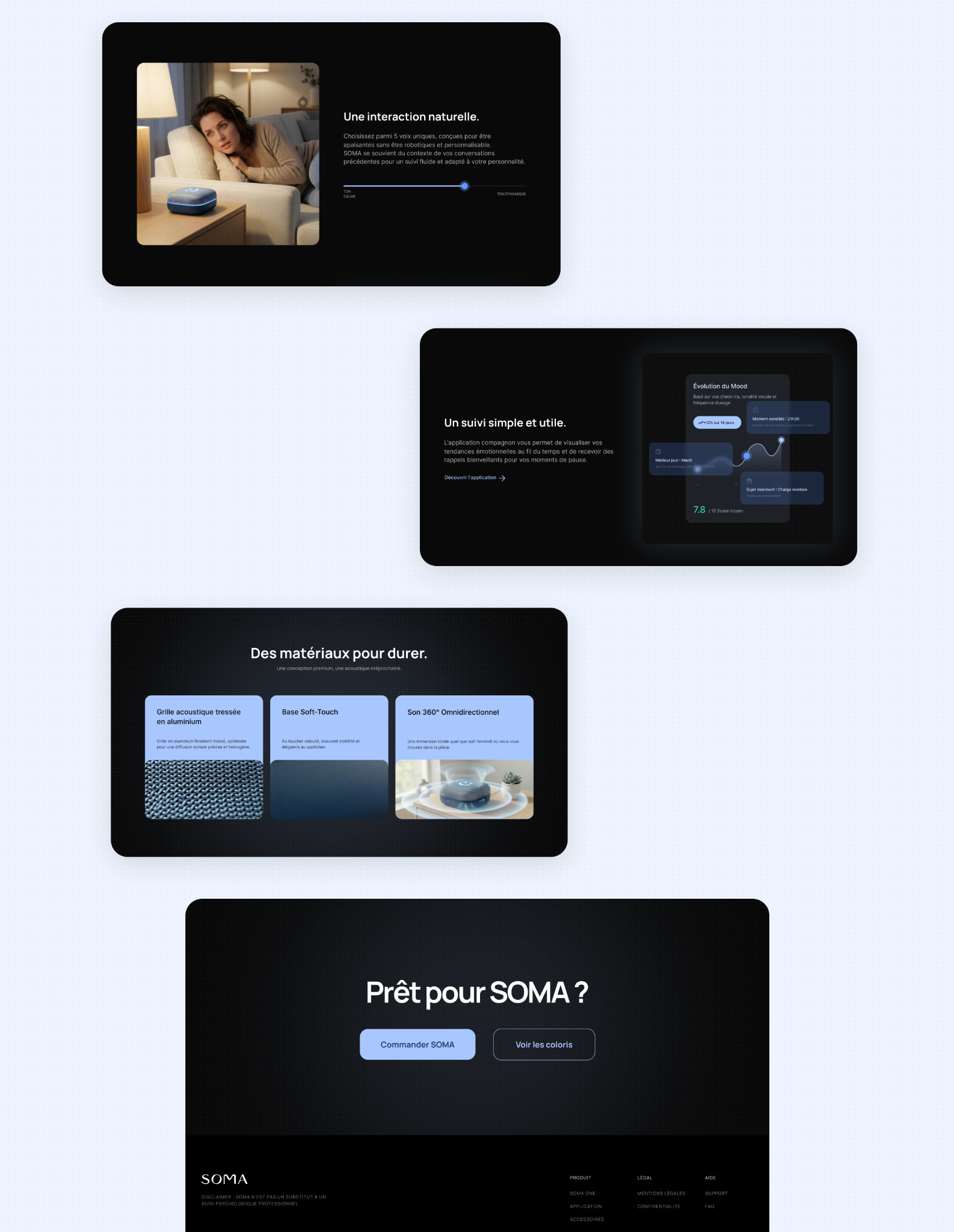 SOMA · Page Présentation Desktop