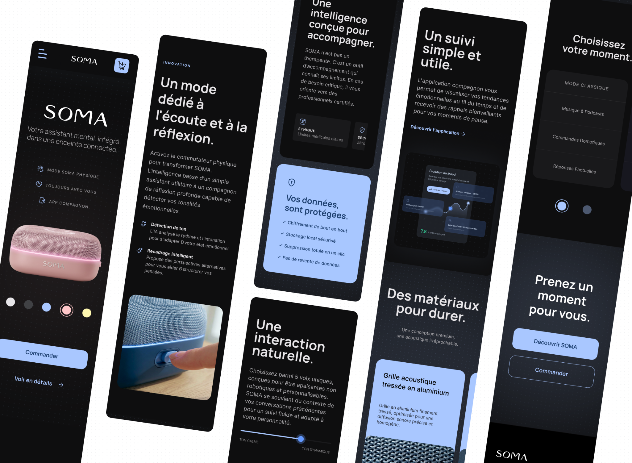 SOMA · ECRANS MOBILE