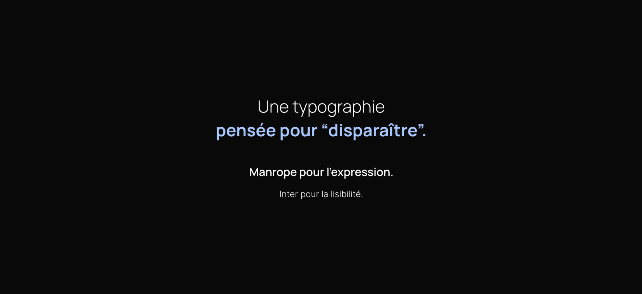 SOMA · Typographies