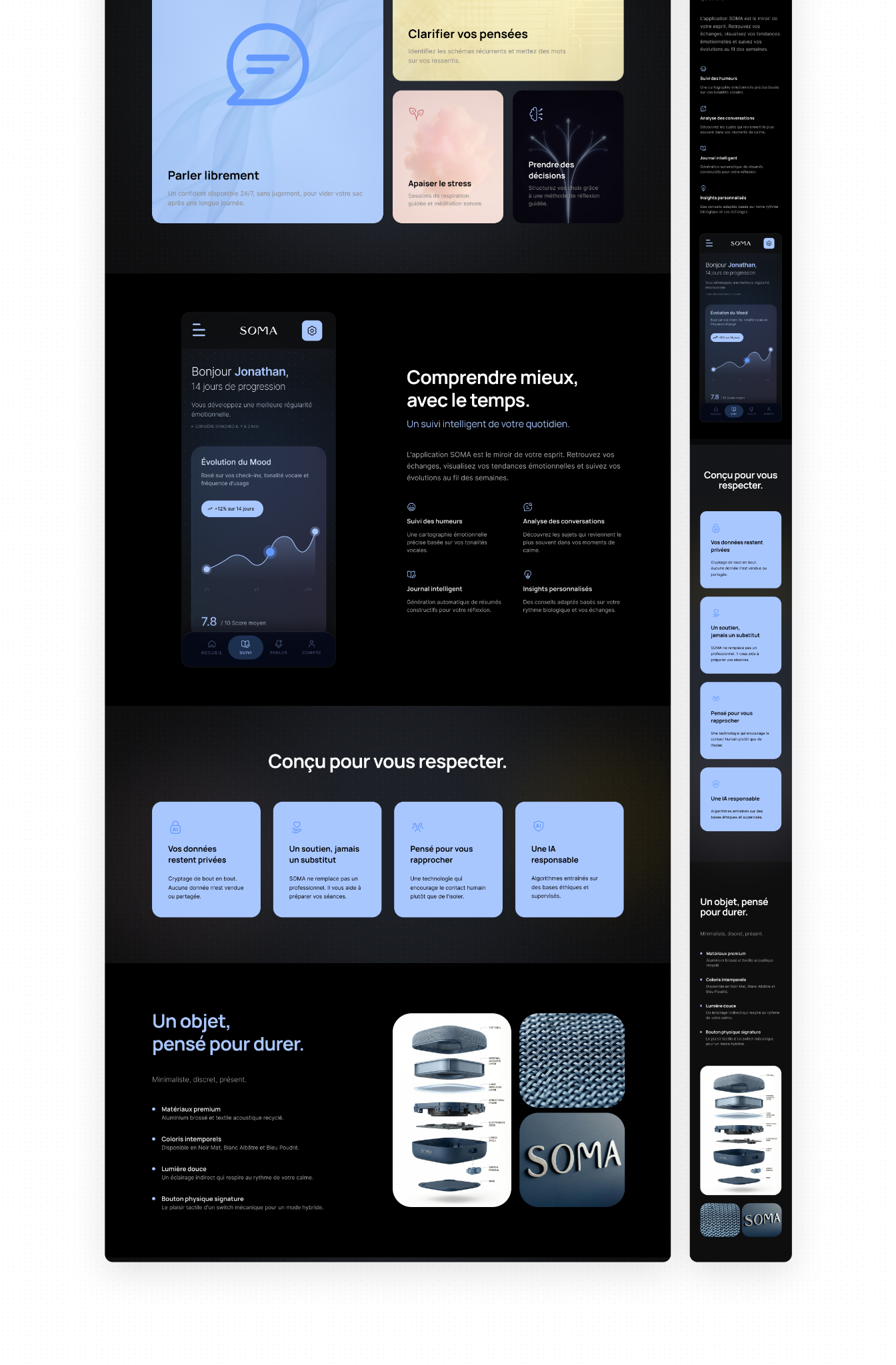 SOMA · Homepage Desktop Mobile