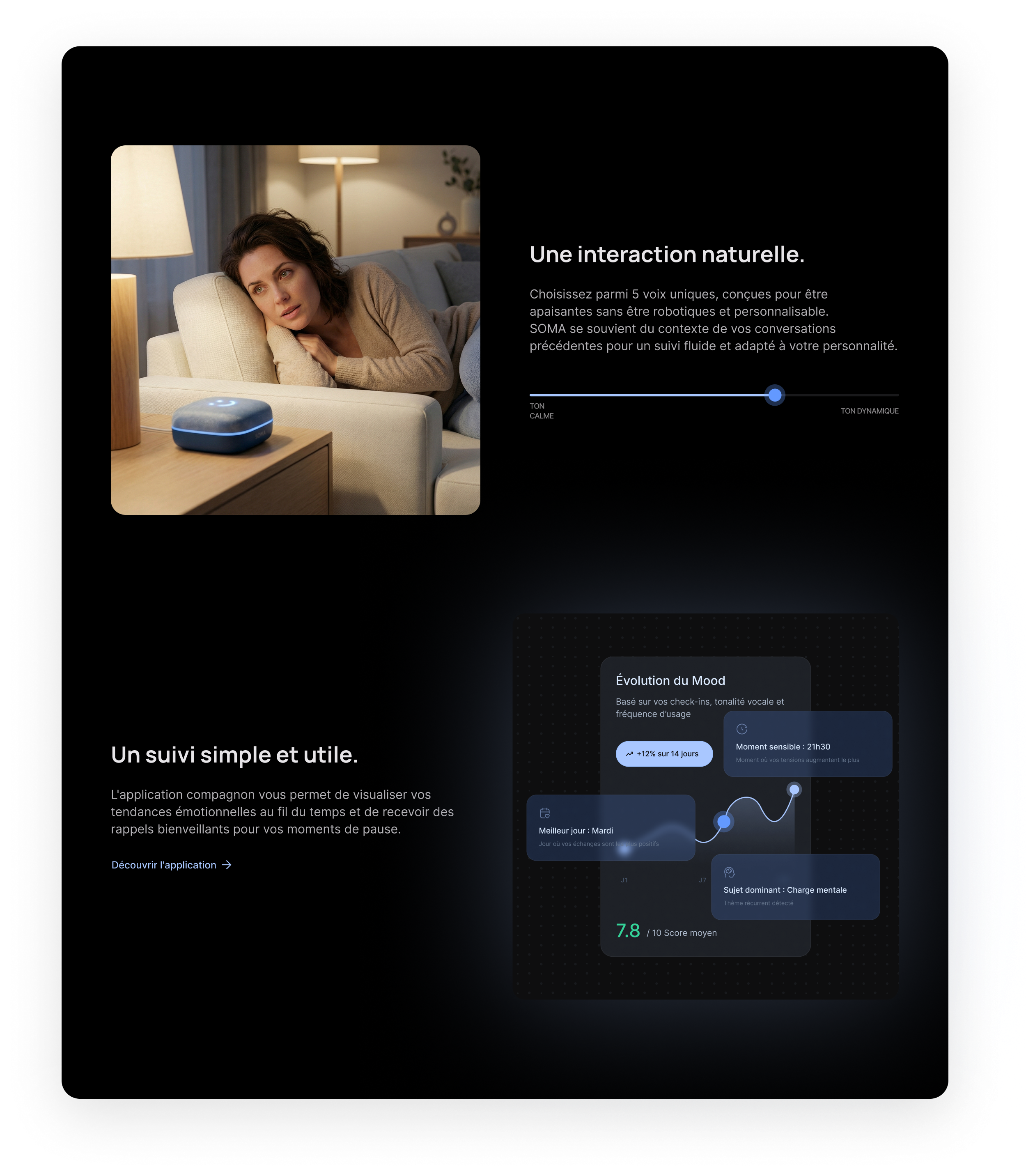 SOMA · Page produit, desktop, séquence 3